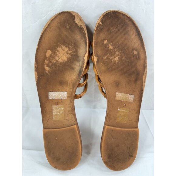 Madewell Addie Leather Slide Sandal in Desert Camel Tan Women's Size 9 - Picture 6 of 11
